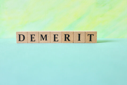 デメリット・DEMERITの文字素材・余白あり
