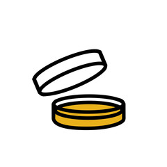 培地入りシャーレ　アイコン