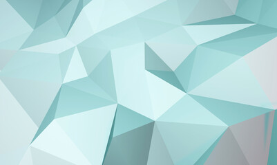 Fototapeta premium Abstract geometric pattern background green polygon triangle background brings new popularity and trend 3d rendering.