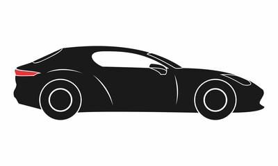 Hatchback car simple illustration vector design