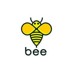honey Bee animals logo vector