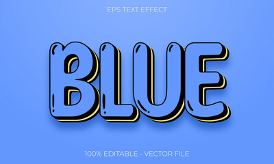 Blue 3d text effect, text effect, 3d, text style, ocean 