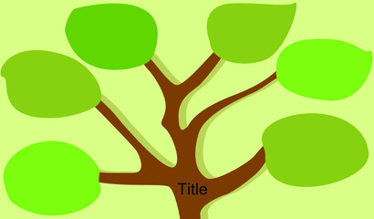 Natural infographic template , branch and trunk of tree ,Can be used for presentations banner, workflow layout , copy space templete vector