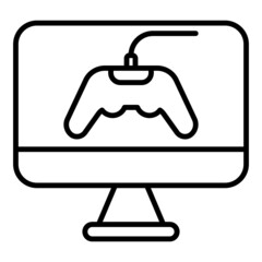 gamepad and computer screen © Pictranoosa