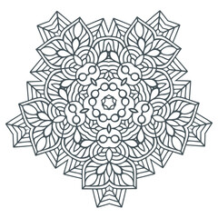beautiful floral mandala vector for design