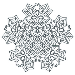 beautiful floral mandala vector for design