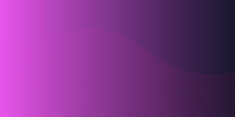 Purple gradient background with wave line