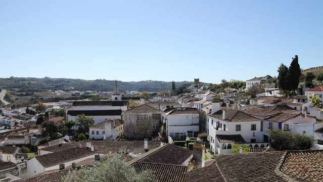 Panorama of city in Portugal, Europe