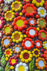 Fototapeta na wymiar Close-up of colorful decorative flowers
