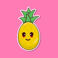 Cute Pineaplle Illustration