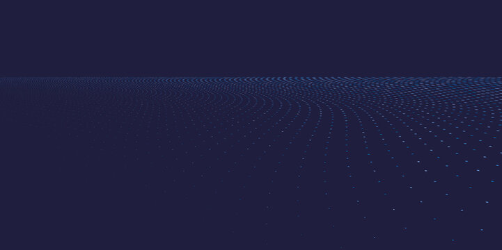 halftone blue horizon vector illustration background