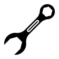 wrench isolated on white