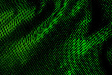 mesh cloth, clothing fabric green nylon texture for background