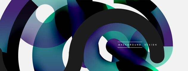 Circle abstract background. Vector illustration for wallpaper banner background card or landing page