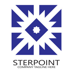 Fototapeta na wymiar Ster point Logo