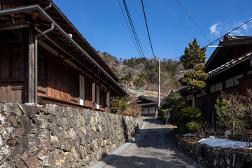 赤沢宿の町並  山梨県早川町