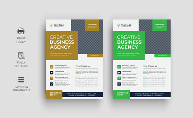 Corporate business flyer design and digital marketing agency brochure cover template Brochure design, cover, annual report, poster, flyer 