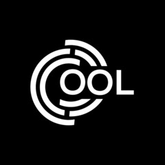 OOL letter logo design on black background. OOL creative initials letter logo concept. OOL letter design.