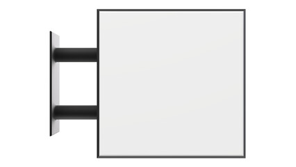 billboard logo signal template black steel texture 3d illustration rendering