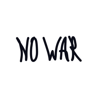 No war logo icon sign Hand drawn