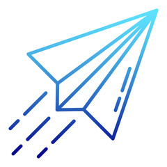 paper plane and sending message