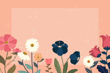 flowers spring banner
