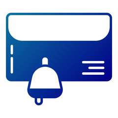 Obraz premium envelope and bell notification