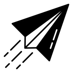 paper plane and sending message