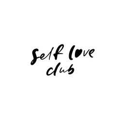 Fototapeta na wymiar self love club