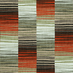Rug seamless texture with ethnic pattern, fabric, grunge background, boho style pattern, 3d illustration - 491562791