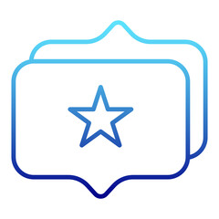 star and chat balloon conversation