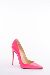 pink high heel shoes