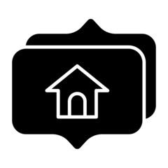 home and chat balloon conversation