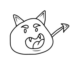 Vector children's design on a white isolated background for banners postcards and stickers