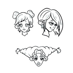 Vector children's design on a white isolated background for banners postcards and stickers