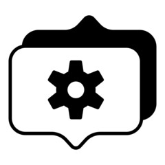 setting and chat balloon conversation