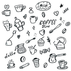 Vector children's design on a white isolated background for banners postcards and stickers