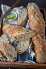Fresh French Baguette Bread