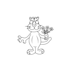Vector children's design on a white isolated background for banners postcards and stickers