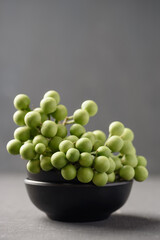 Pea eggplant or turkey berry, Organic local vegetable from northern Thai farmer market on black background