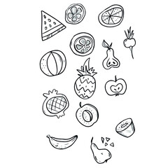 Vector children's design on a white isolated background for banners postcards and stickers