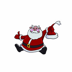 
Vector children's design on a white isolated background for banners postcards and stickers New Year's holiday