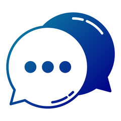 conversation and chat bubble