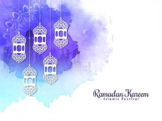 Ramadan Kareem Islamic festival decorative stylish background design