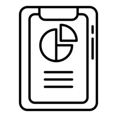 Obraz premium clipboard and pie chart