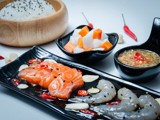 japan rice set on lunch