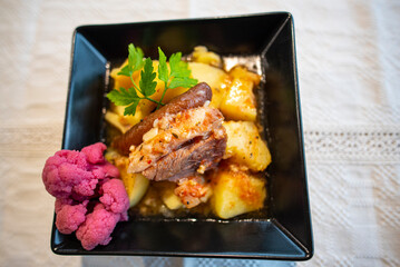 Stew on the plate