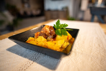 Stew on the plate