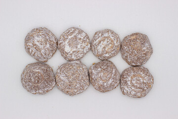 Few Belgian chocolate creams mocha flavour