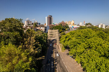 Fototapeta premium Aerial view of Bento Gonçalves, Rio Grande do Sul, Brazil. Famous touristic city in south of Brazil.